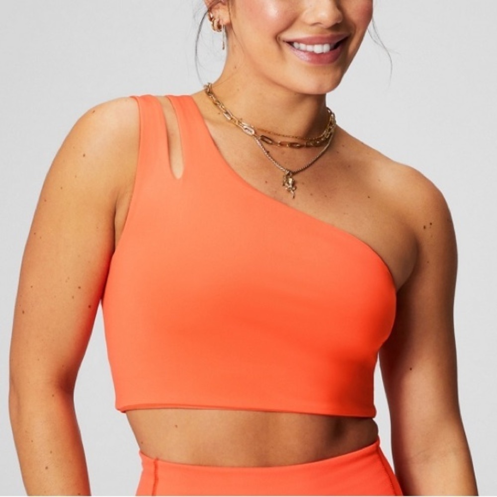 Asymmetrical Double Strap Midi Bra